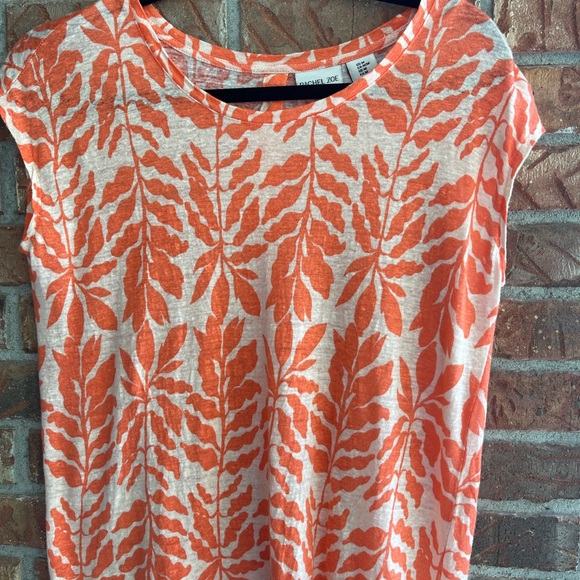 Rachel Zoe Tops - Rachel Zoe Orange Cream Short Sleeve Tee